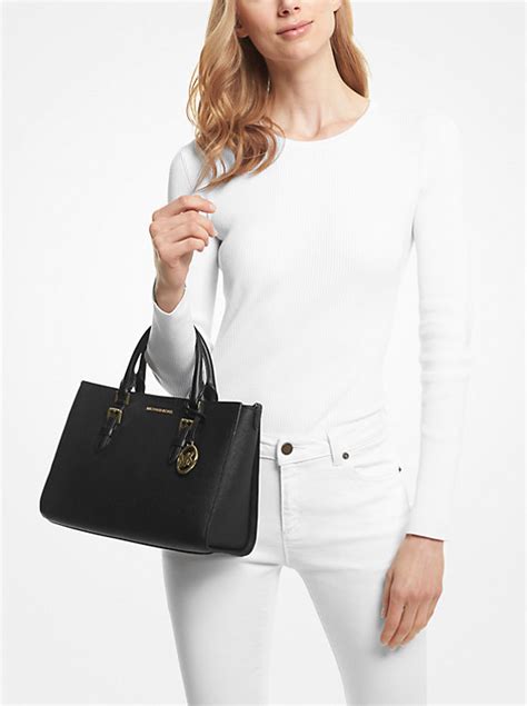 charlotte saffiano leather tote